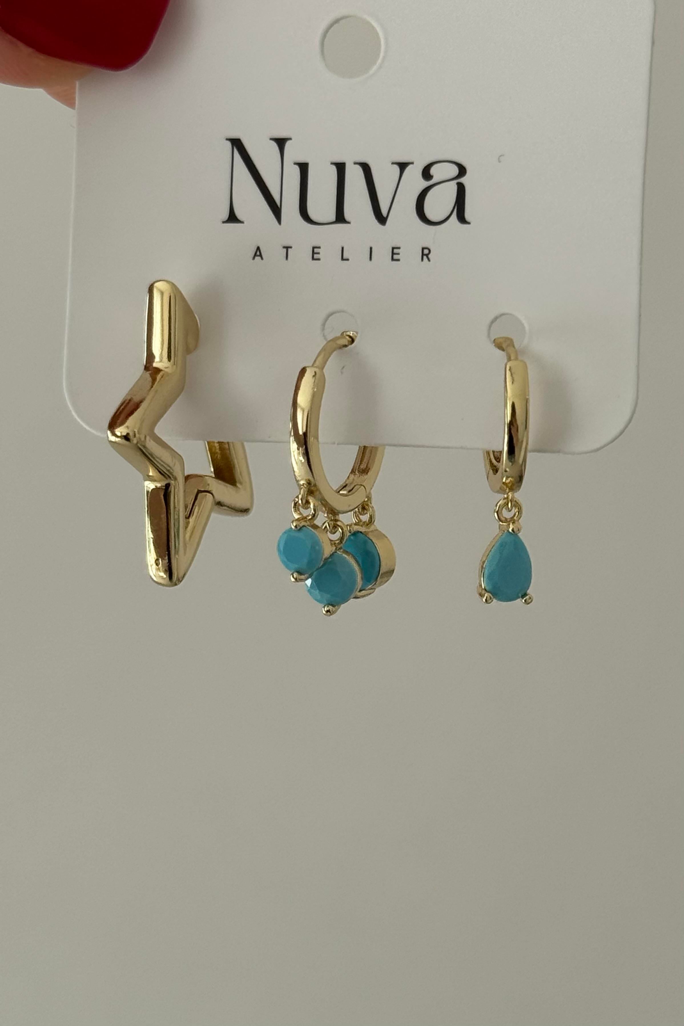 Turquoise Star Vip Seri Küpe