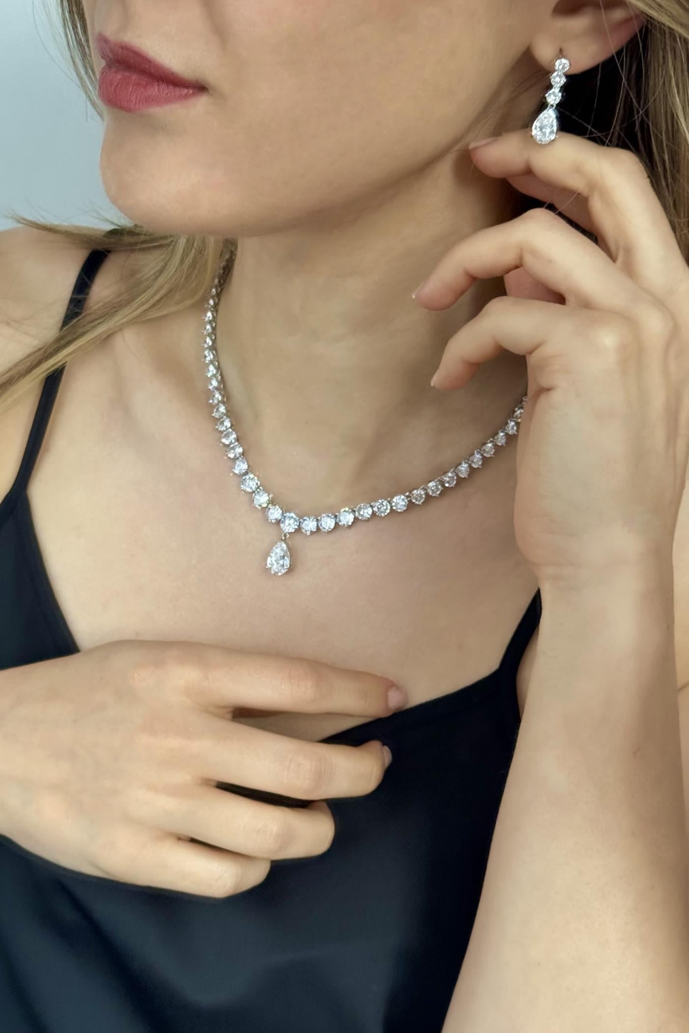 Viola Kolye-Küpe Set