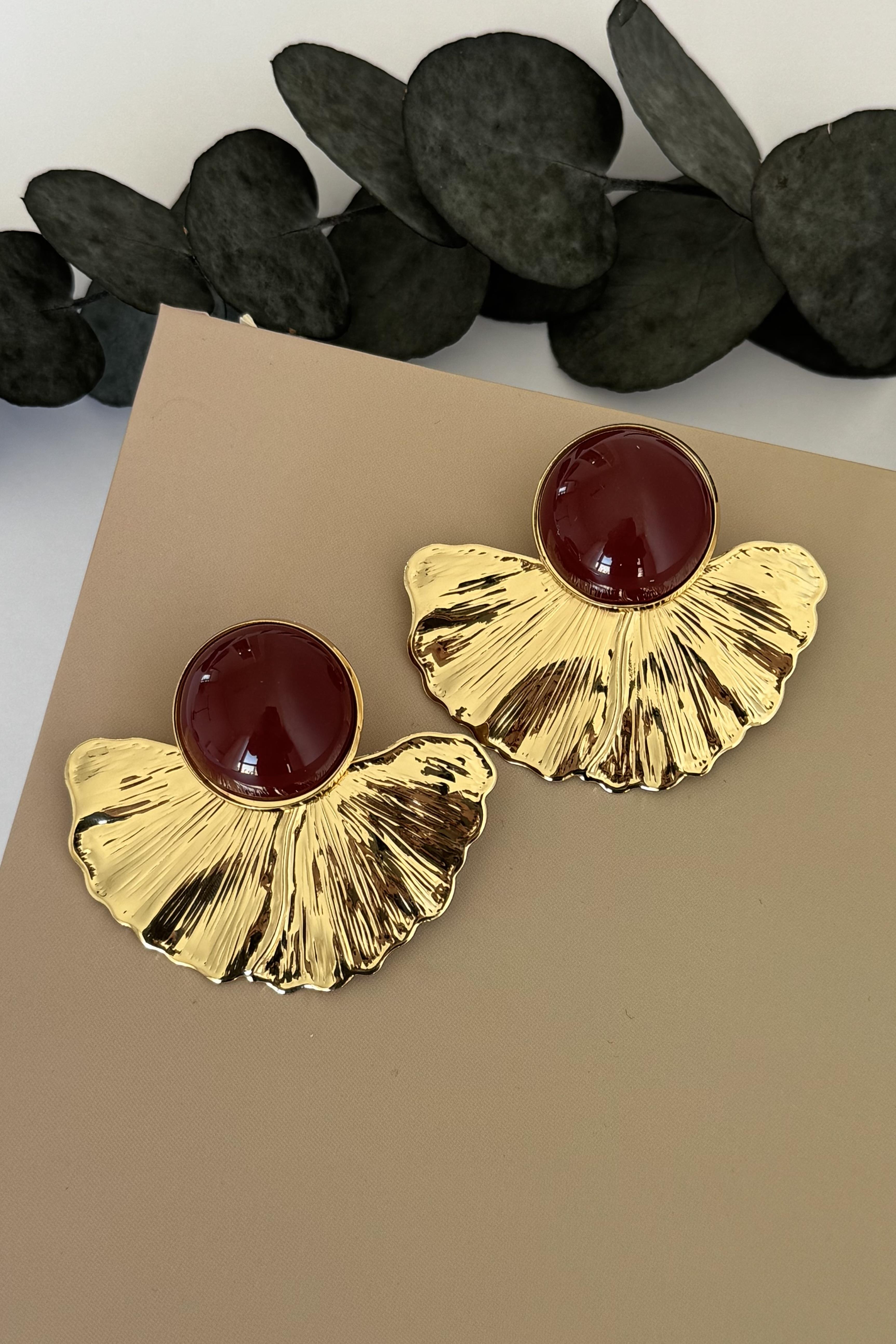 Vulcara Bordo Küpe