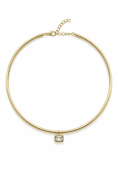 Baget Taşlı Choker Kolye