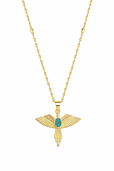 Blue Fly Kolye