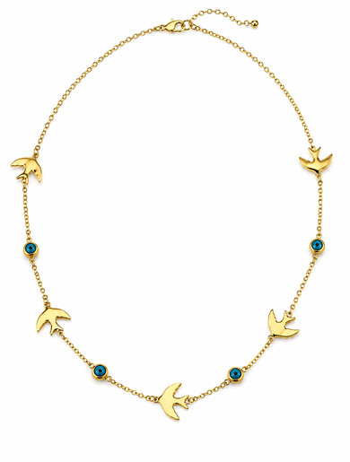 Blue Fly Kolye