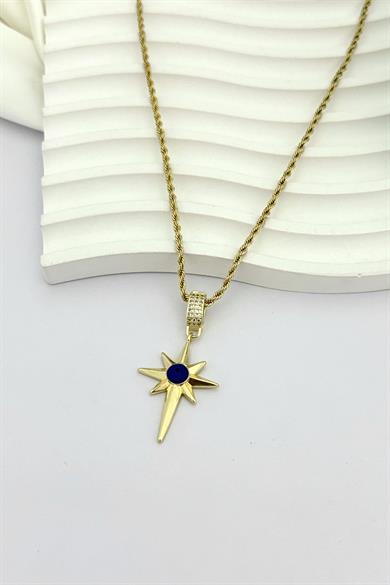 Blue Pole Star Kolye