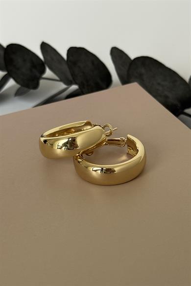 Bold Halka Gold Küpe