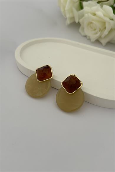 Brown Gold Küpe