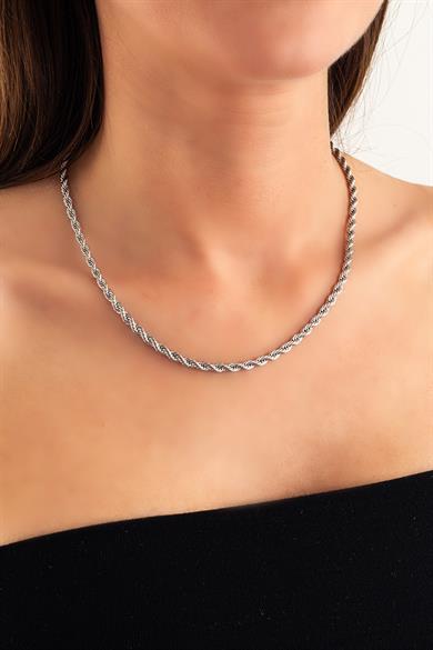 Burgu Silver Çelik Kolye
