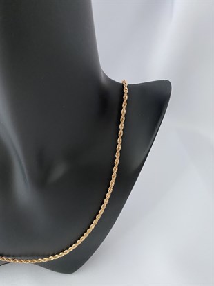 İnce Burgu Vip Seri Zincir Kolye 60 Cm