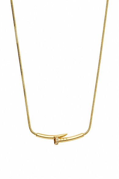 Çivi Model Gold Kolye