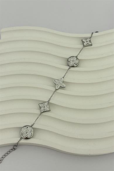 Cleef Silver Taşlı Bileklik