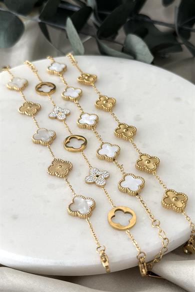 Cleef White&Gold Bileklik 