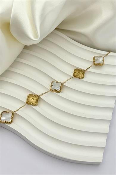 Cleef White&Gold Bileklik 
