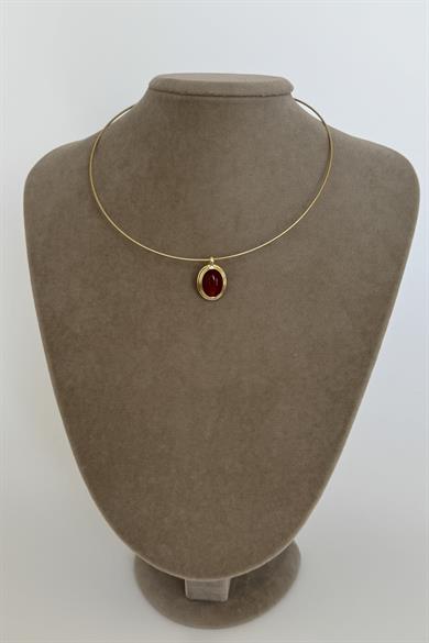 Fold Bordo Kolye