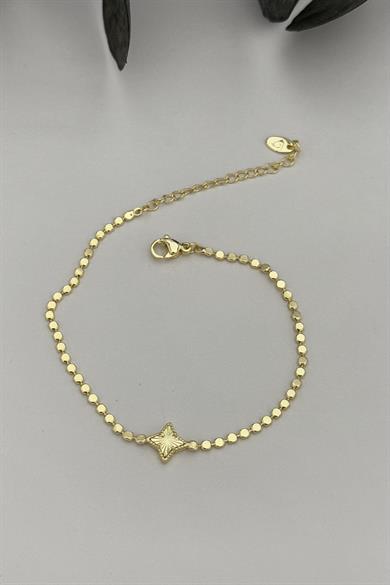 Glamour Clover Gold Bileklik