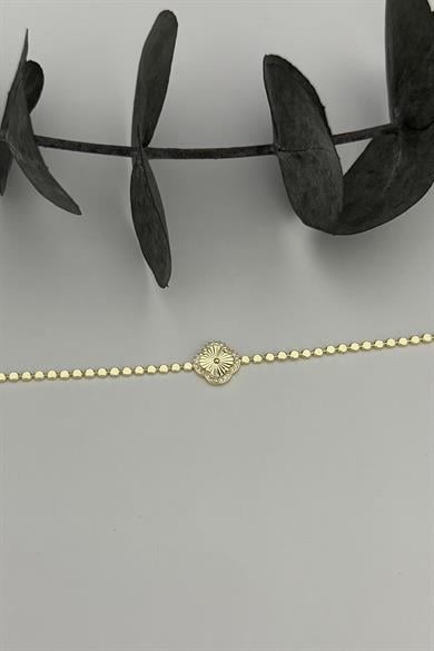 Glamour Clover Gold Bileklik
