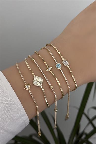 Glamour Point Gold Bileklik