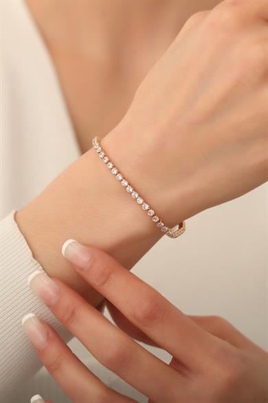 Gold Su Yolu Bileklik | 3 mm