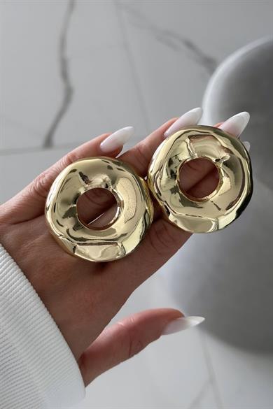 Halo Melt Gold Küpe