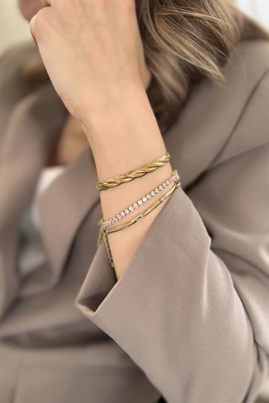 İkili Bold İtalyan Bileklik