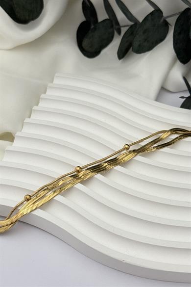 İkili İtalyan Zincir Ve Dorika Bileklik