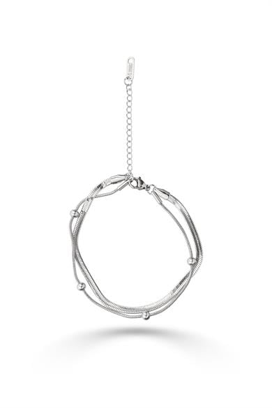 İtalyan Ve Dorika Silver Çelik Bileklik