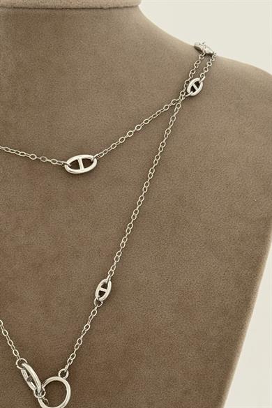 Marka Model Silver Zincir Kolye