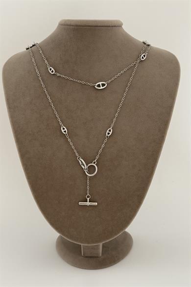 Marka Model Silver Zincir Kolye