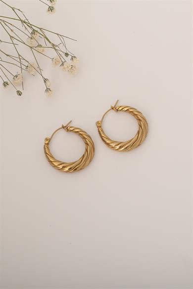 Mini Bella Gold Çelik Küpe
