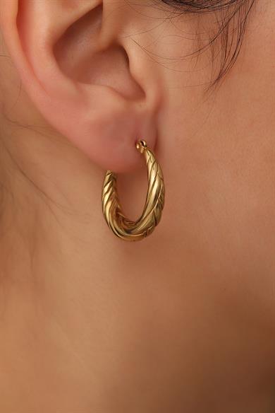 Mini Bella Gold Çelik Küpe