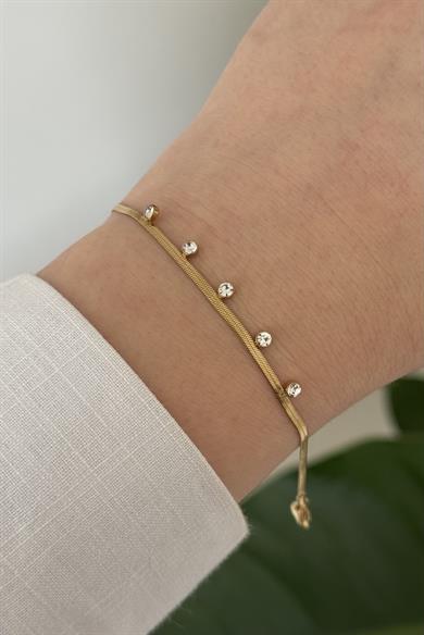 Mini Taşlı İtalyan Bileklik
