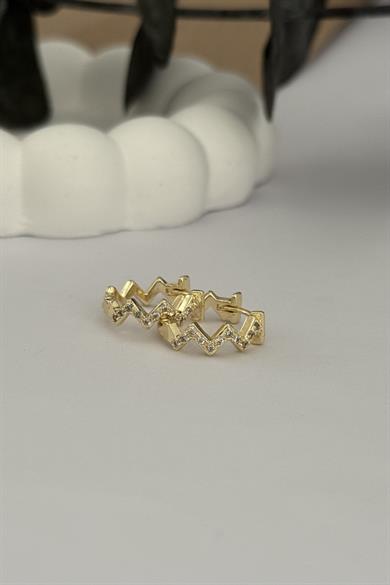 Mini Zig Zag Halka Küpe
