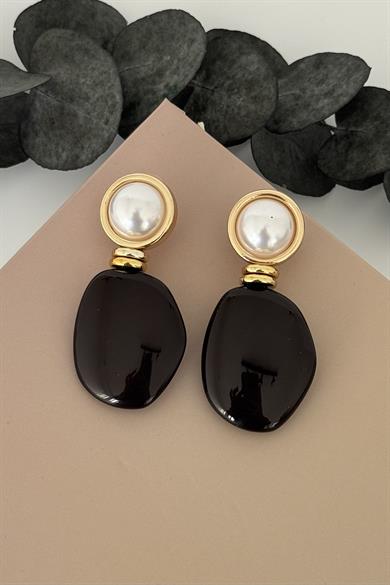 Opal Siyah Küpe
