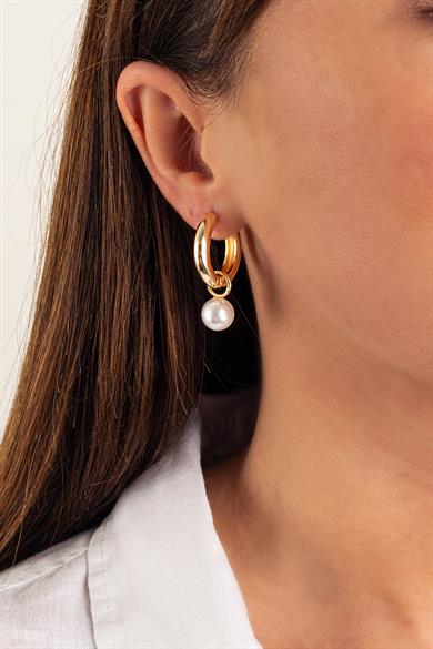 Pearl Hoop Küpe