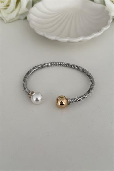 Pearl Two Colour Kelepçe Bileklik