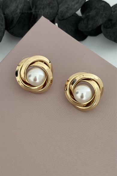 Pearle Gold Küpe