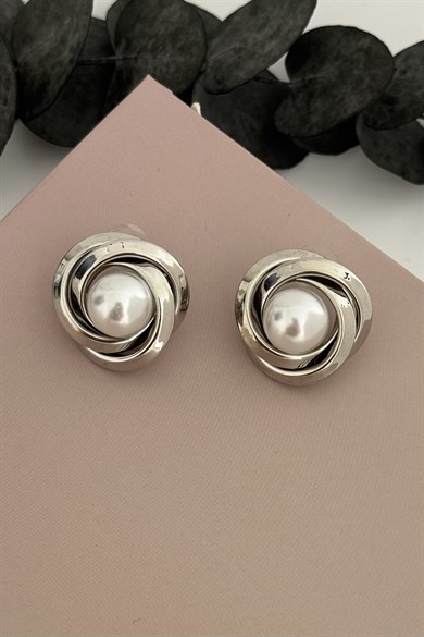 Pearle Silver Küpe