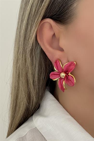 Petal Pembe Küpe