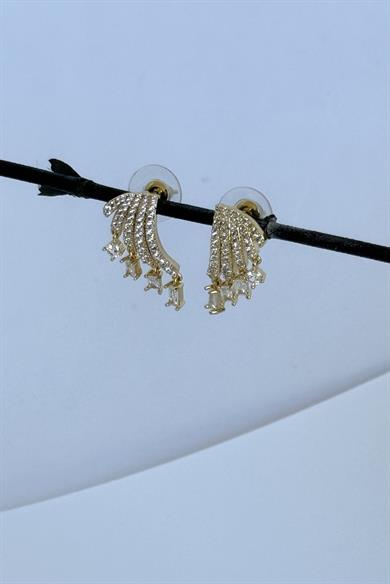 Sallantılı Taşlı Küpe