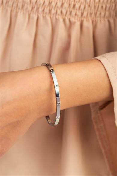 Silver Çelik Kelepçe Bebe Boy