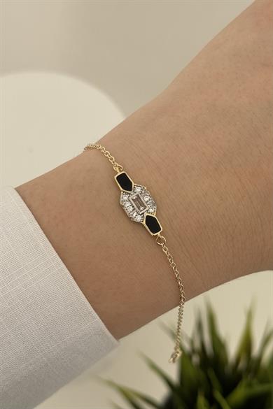 Siyah Mineli Bileklik