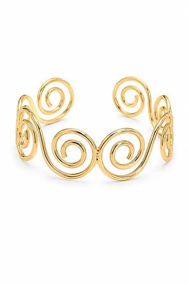 Spiral Motifli Pazu Kelepçe
