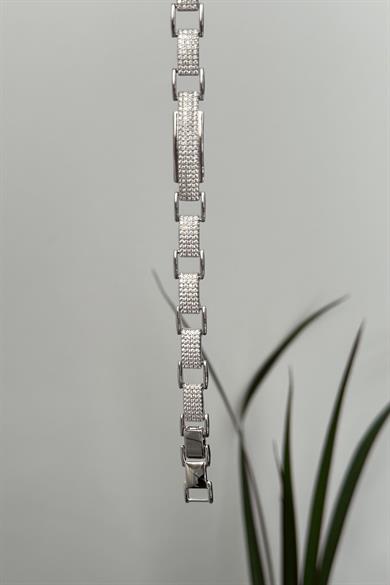 Taşlı Silver Vip Seri Bileklik