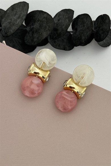 Thalina Açık Pembe Küpe
