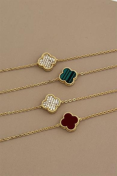 VC Beyaz Taşlı Bileklik