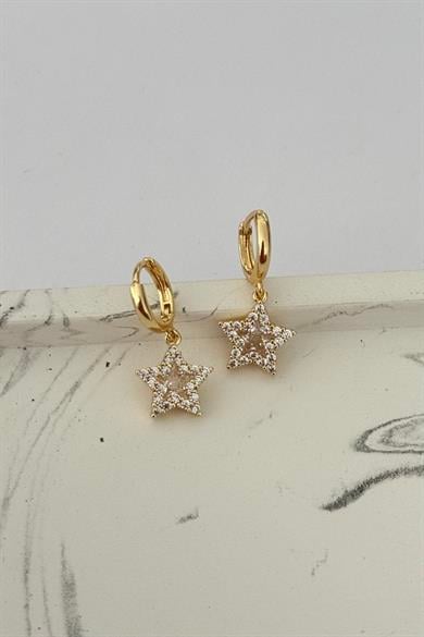 Yıldız Gold Küpe