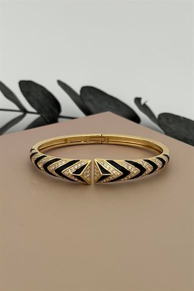 Zevora Siyah Kelepçe Bileklik