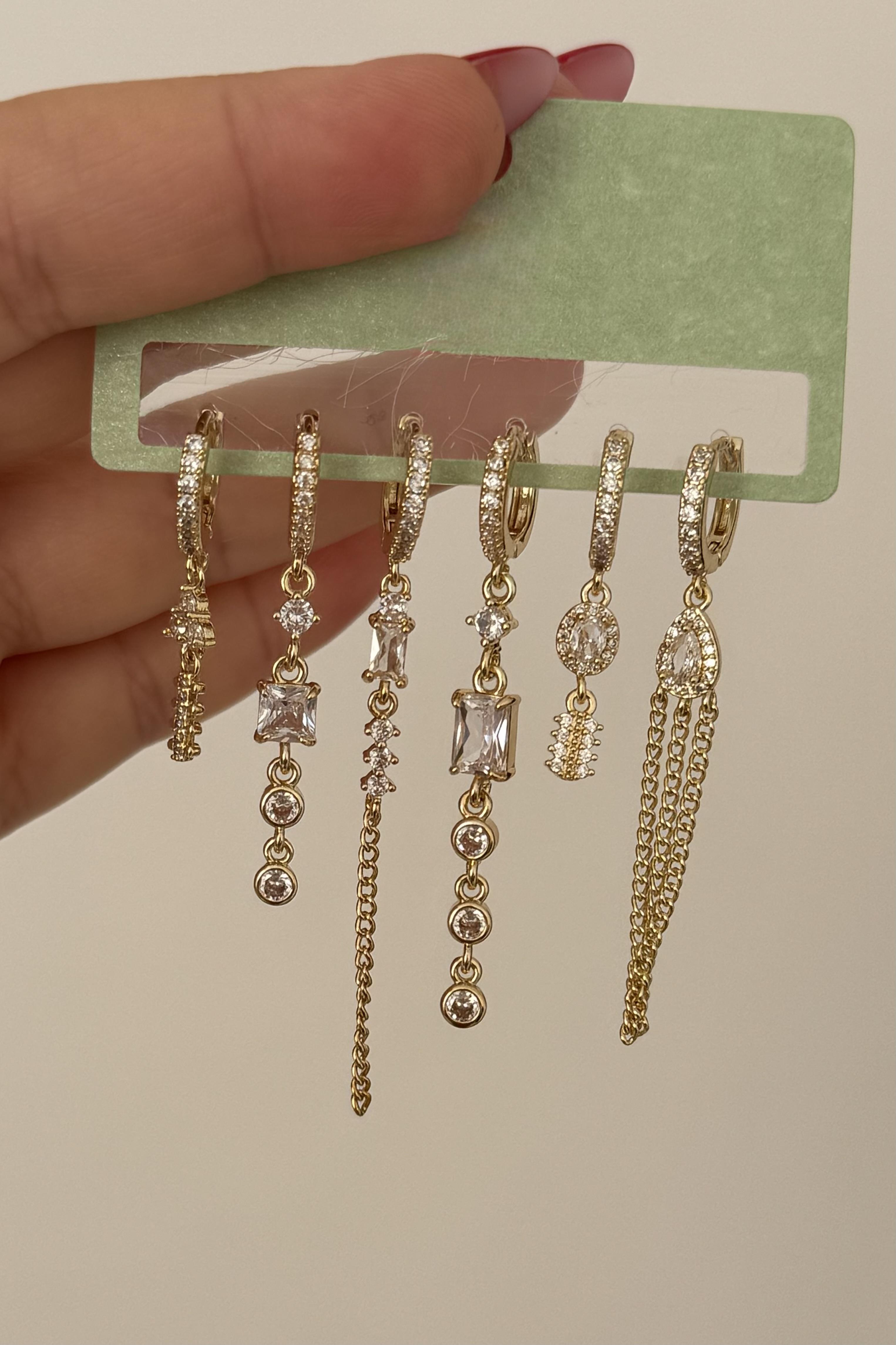 6'lı Set Küpe