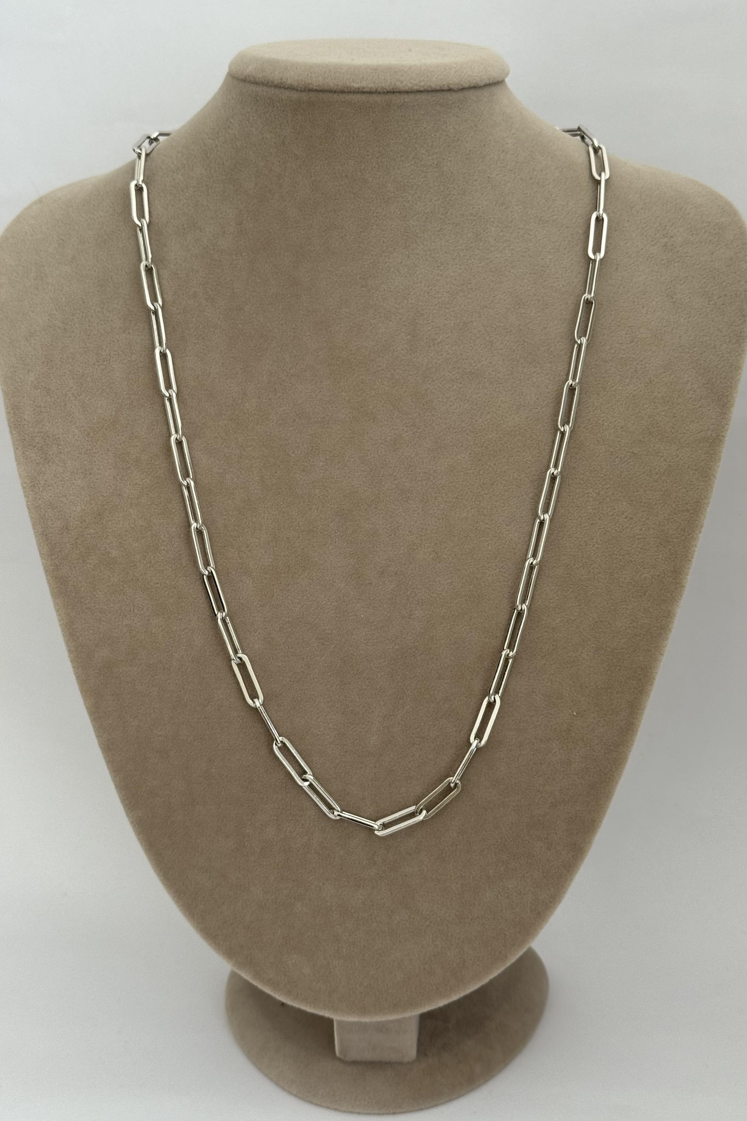 Ataç Zincir Silver Vip Seri Kolye 60 CM