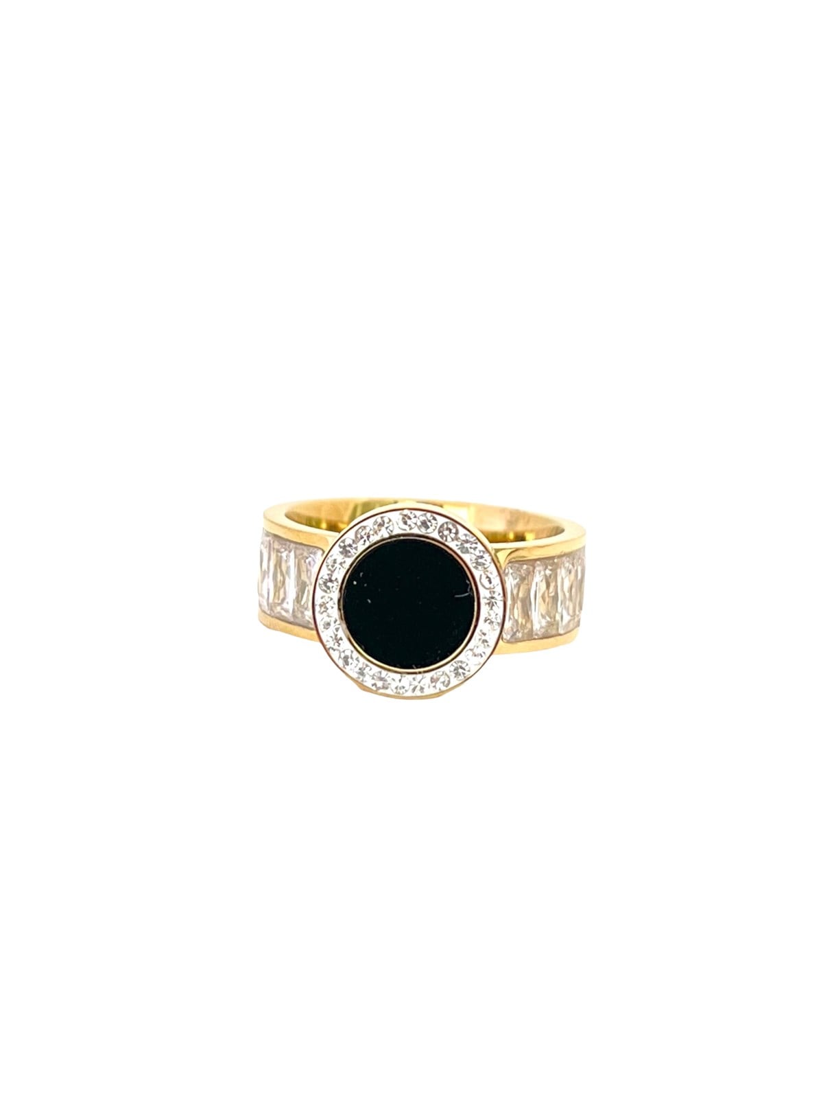Balck Marka Gold Çelik Yüzük