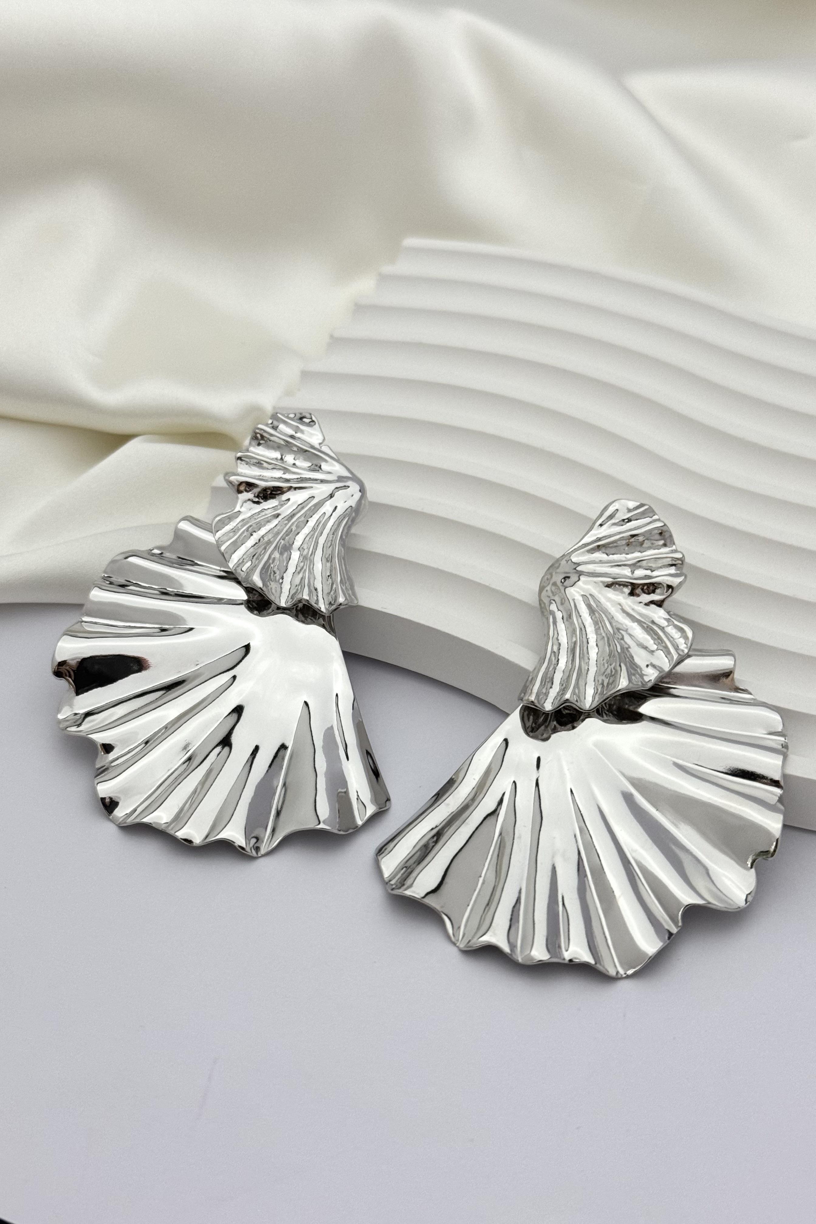 Big Fan Silver Küpe