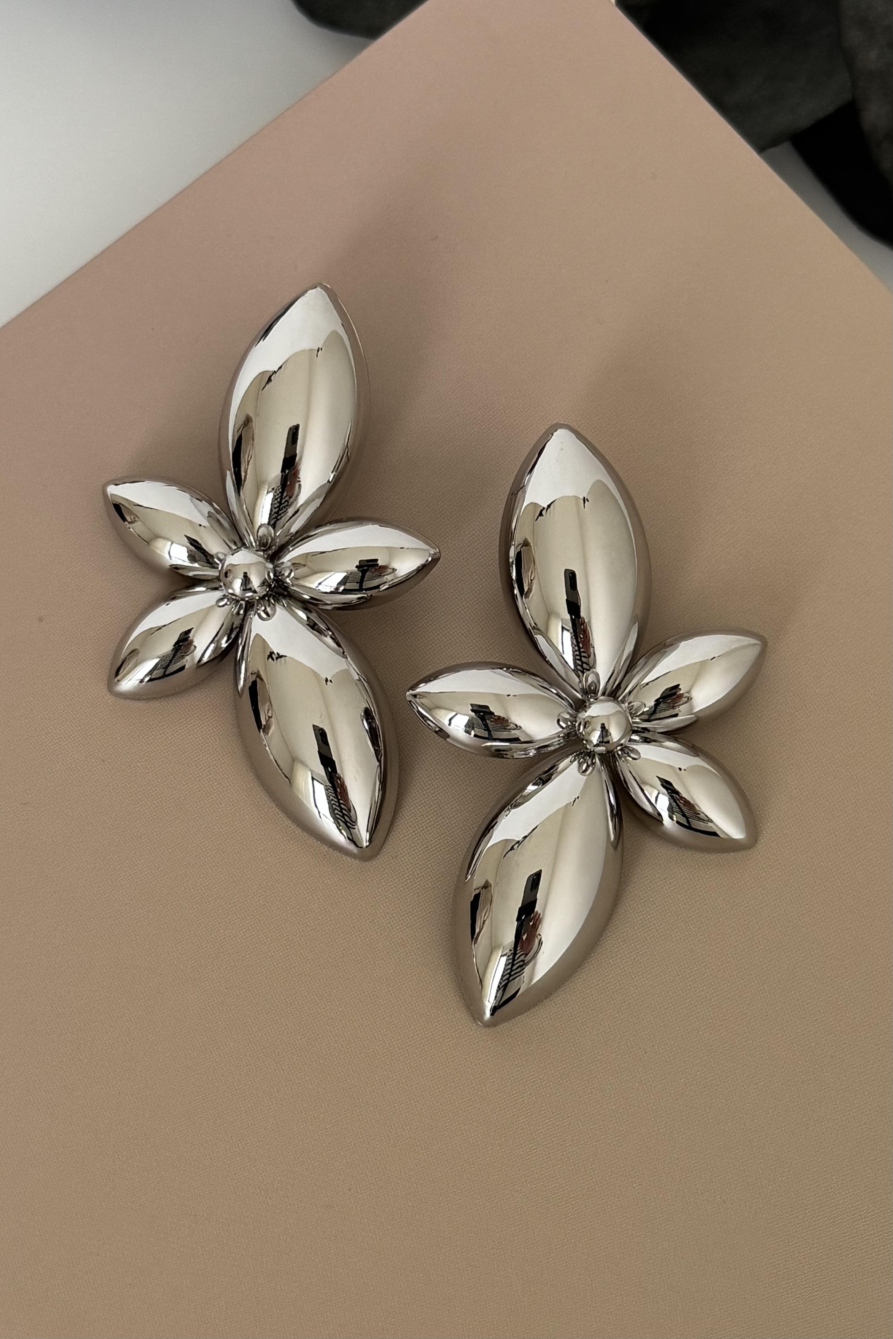 Bloom Silver Küpe